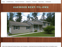 Tablet Screenshot of oakwoodrto.com